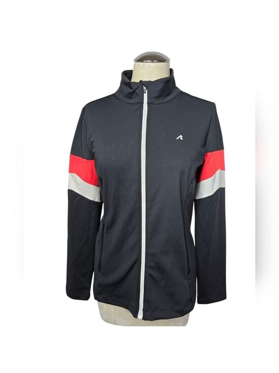 Redvanly Jackets & Blazers - Redvanly Black White Red Full Zip Lightweight Jacket M